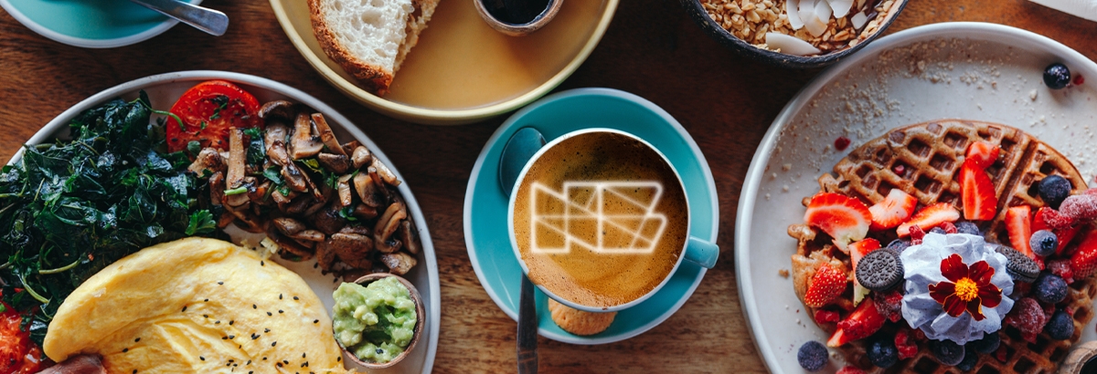 Photo of breakfast foods and drink available in New Brunswick